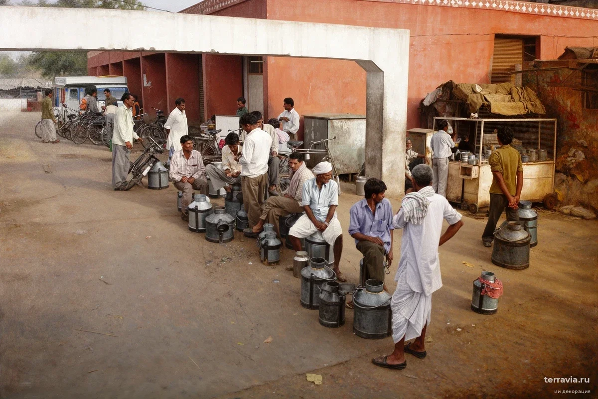 Грязные руки и обман: россиянин снял проверку качества молока на рынке в Индии