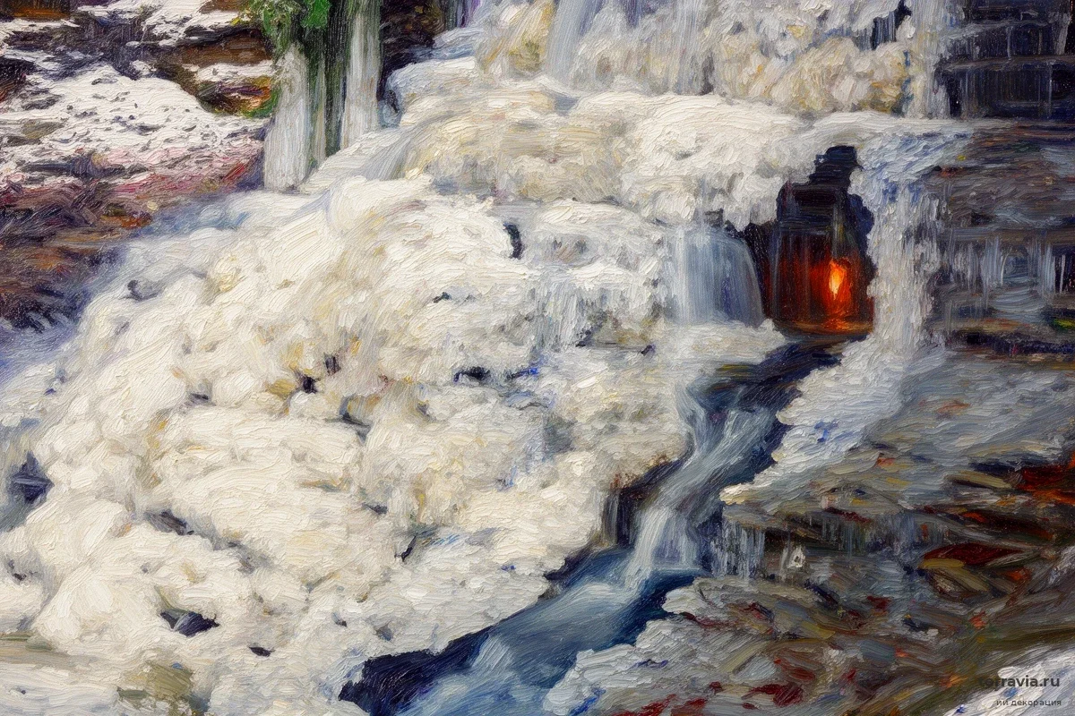 В штате Нью-Йорк нашли 9-метровый водопад, который не может потушить собственная вода